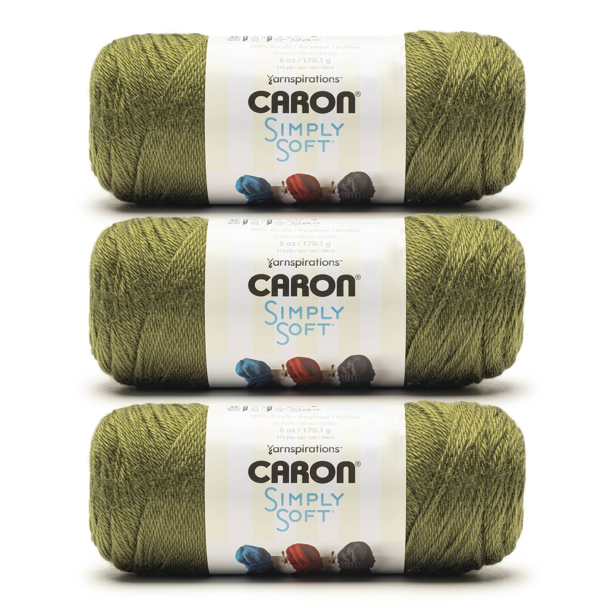 3 Pack Caron® Simply Soft™ Yarn